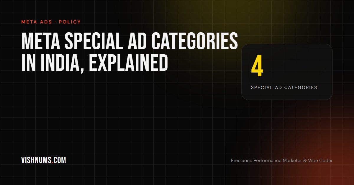 Meta special ad categories in India explainer cover, covering housing, employment, financial products and political ads